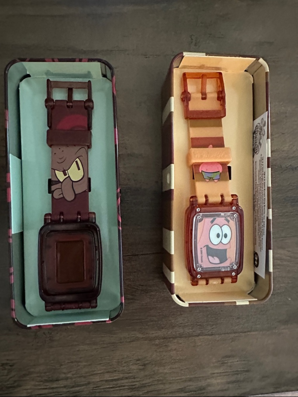 Patrick Star Cartoon Kids Watch - Pink & Brown Strap